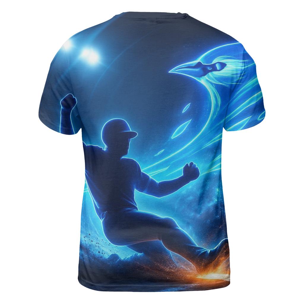 Blue Jays Comet Slide Into Home artistic all-over print tops