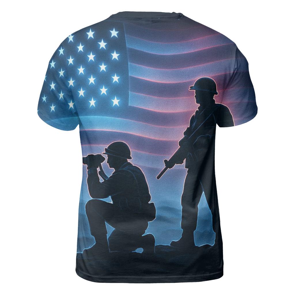 Night Watch With Stars Like Beacons trendy printed shirt styles