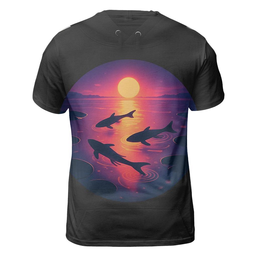 Koi Sun Path Reflection designer pattern shirts