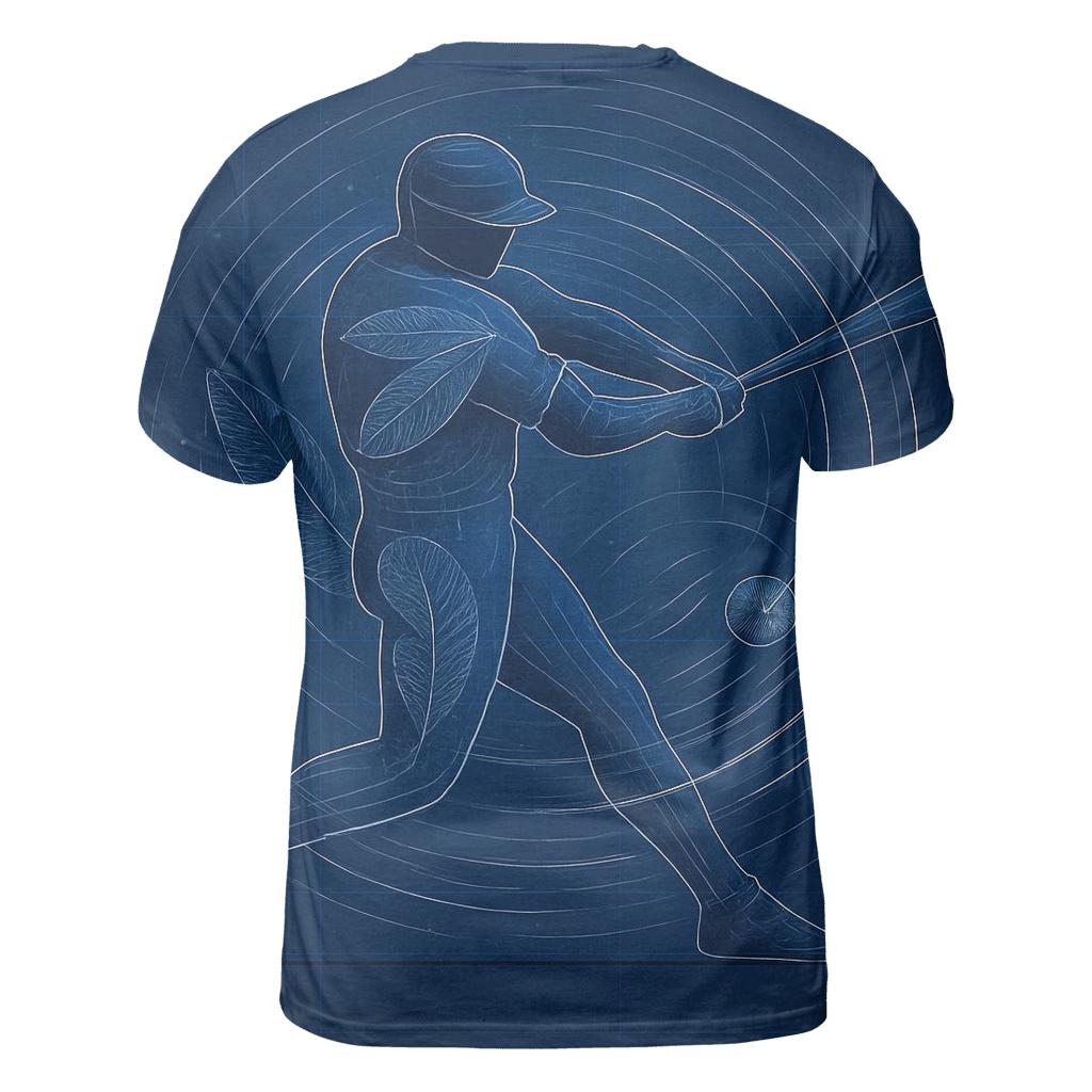 Blueprint Motion Blue Jays Swing vibrant all-over design tees