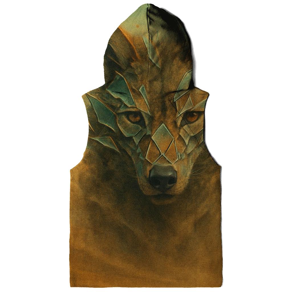 Desert Glass Mirage Wolf premium hoodies