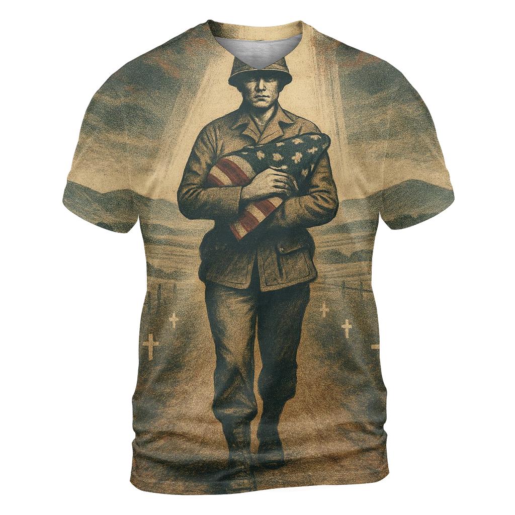 Homecoming Path Through Fields Of Honor creative print fashion shirts