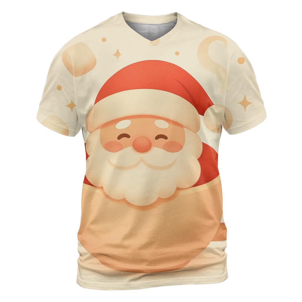 Minimal Cozy Mug Santa custom all-over print shirts