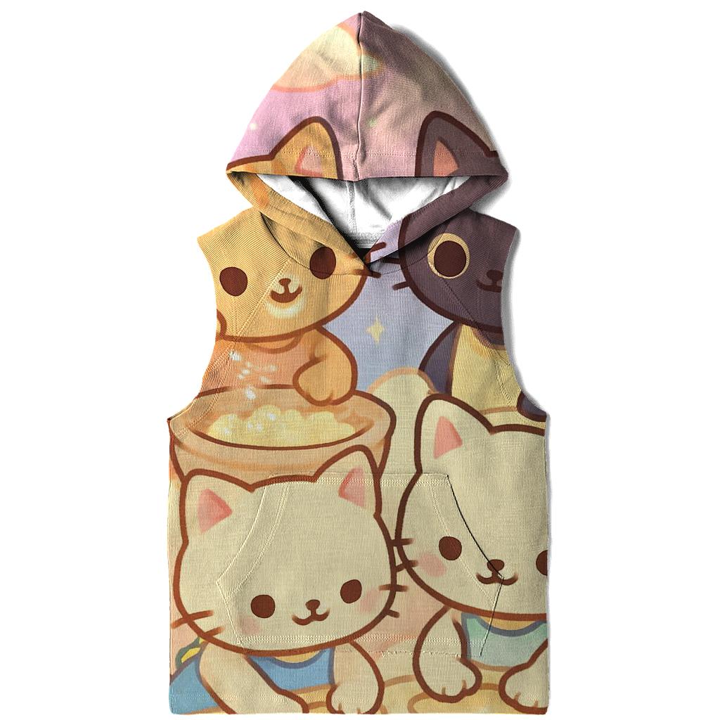 Cloud Bakery Kittens printed hoodies