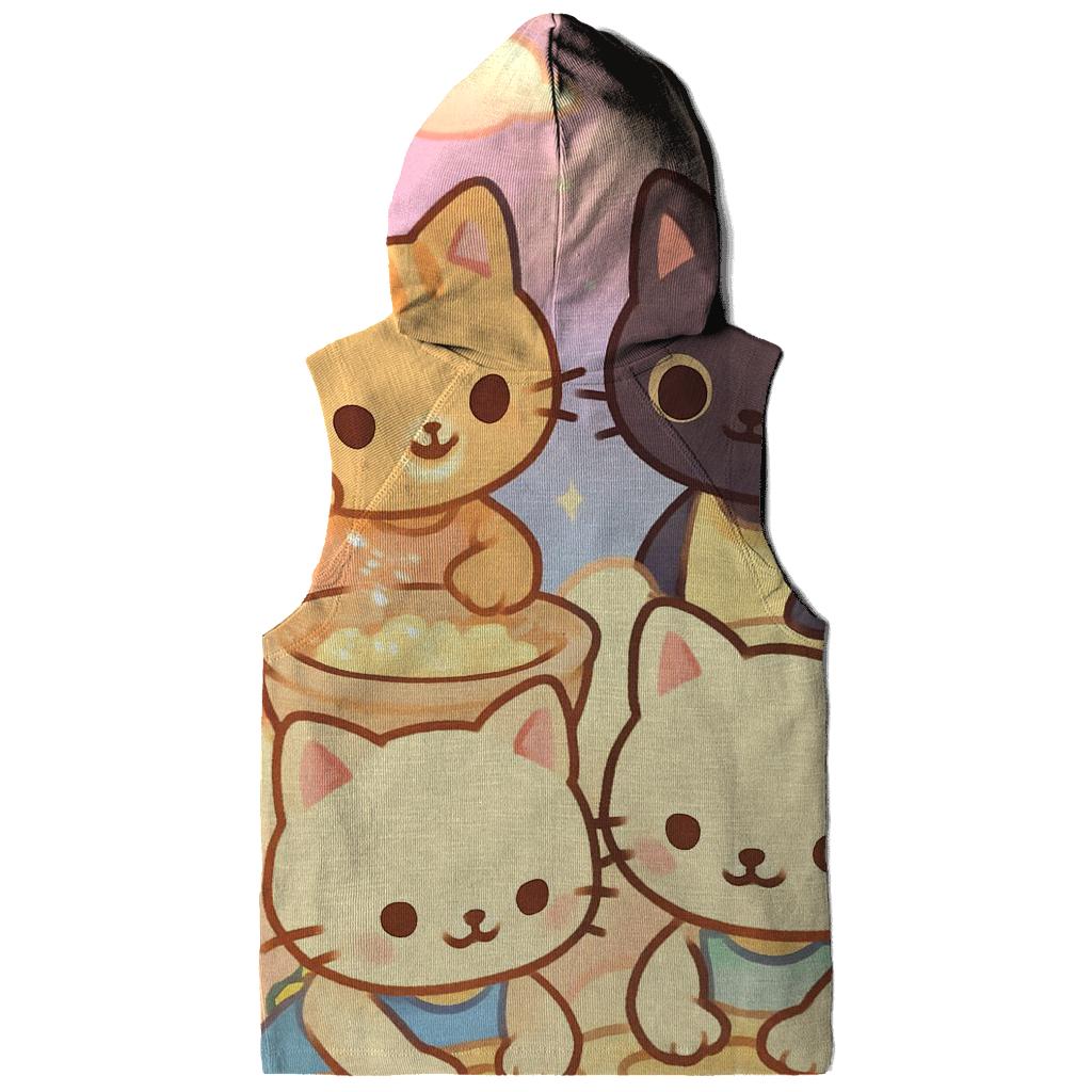 Cloud Bakery Kittens printed hoodies