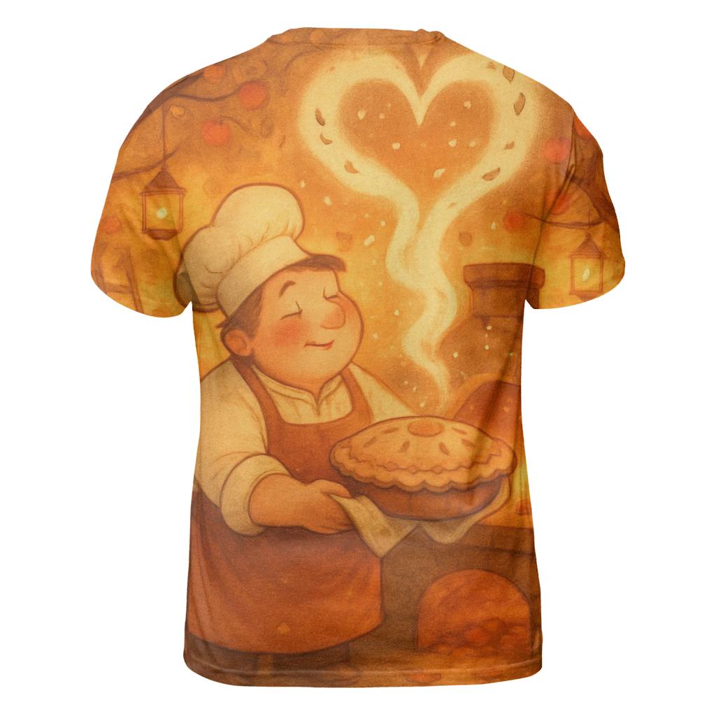 Apple Orchard Pie Steam Heart creative print fashion shirts