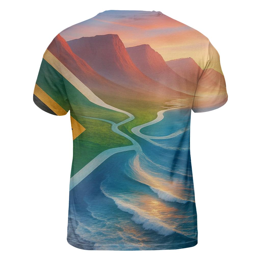 South Africa Ocean Mountain Fusion personalized full print shirts