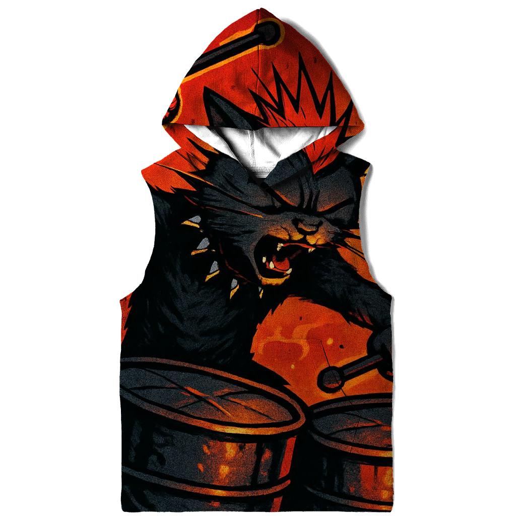 Volcanic Drummer Street Cat hoodie styles