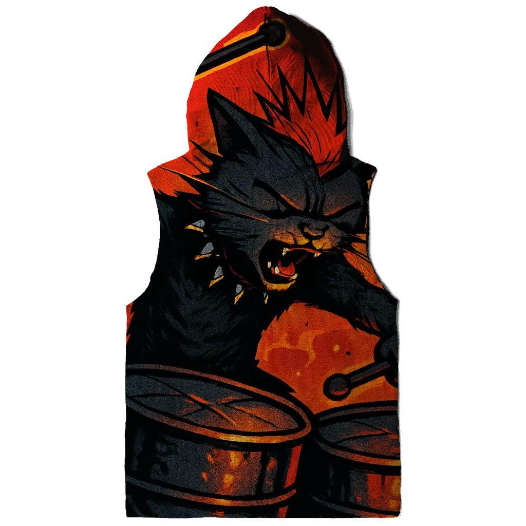 Volcanic Drummer Street Cat hoodie styles
