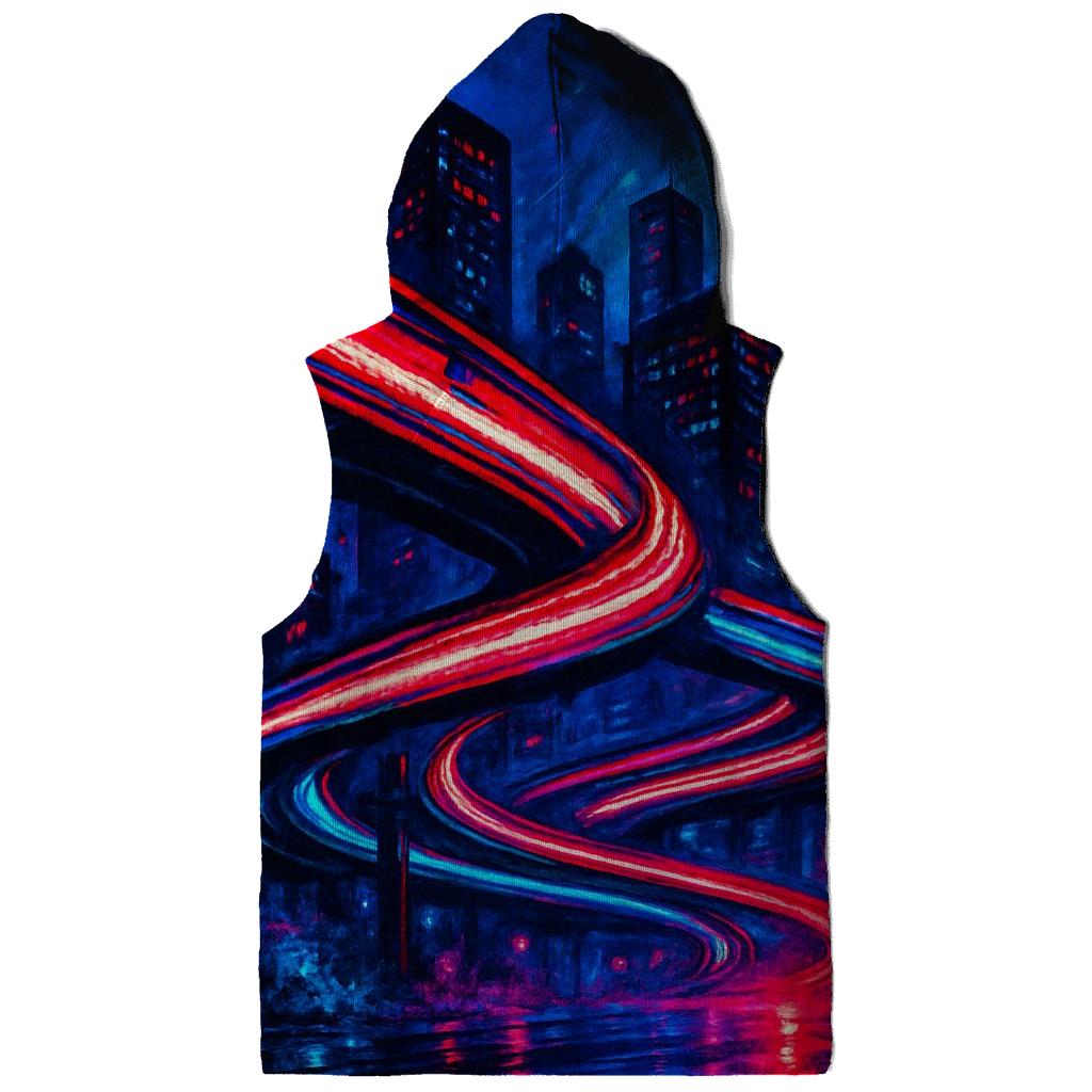 Neon Skyline Stripes hoodie trends