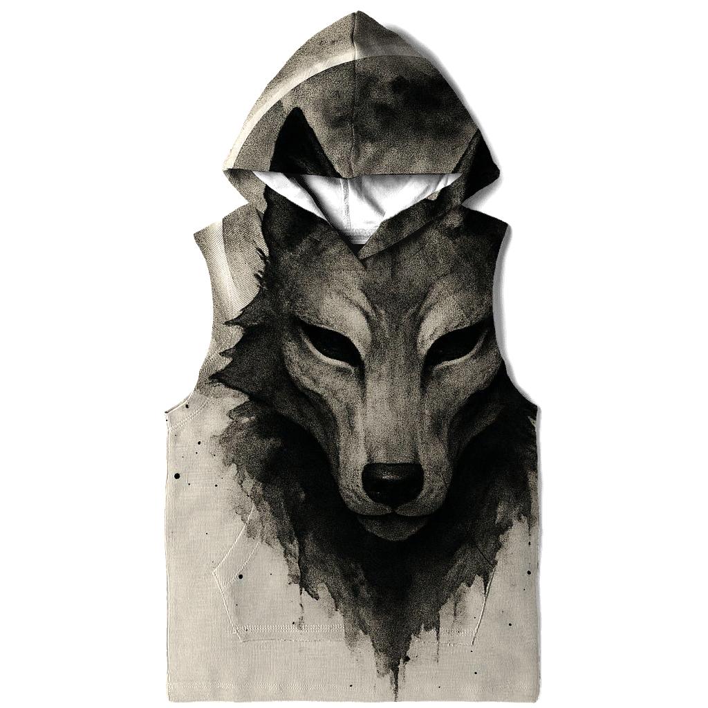 Eclipse Ink Wolf Mask zip-up hoodies