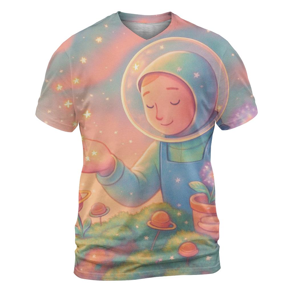 Garden Of Floating Star Seeds unique graphic print tees