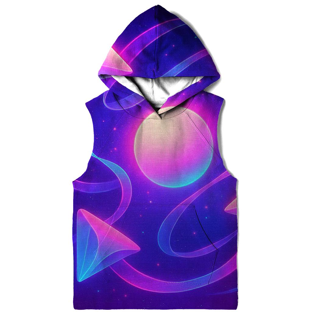 Neon Orbit Kite Garden premium hoodies