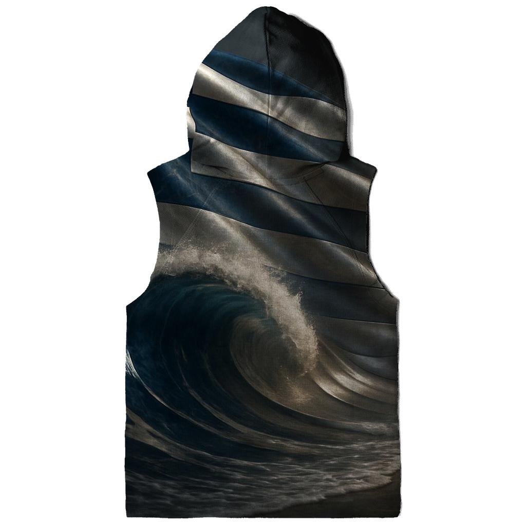 Greece Marble Sea Mosaic zip-up hoodies