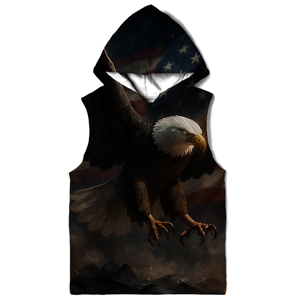 Eagle Over The Smoke Wreathed Banner premium hoodies