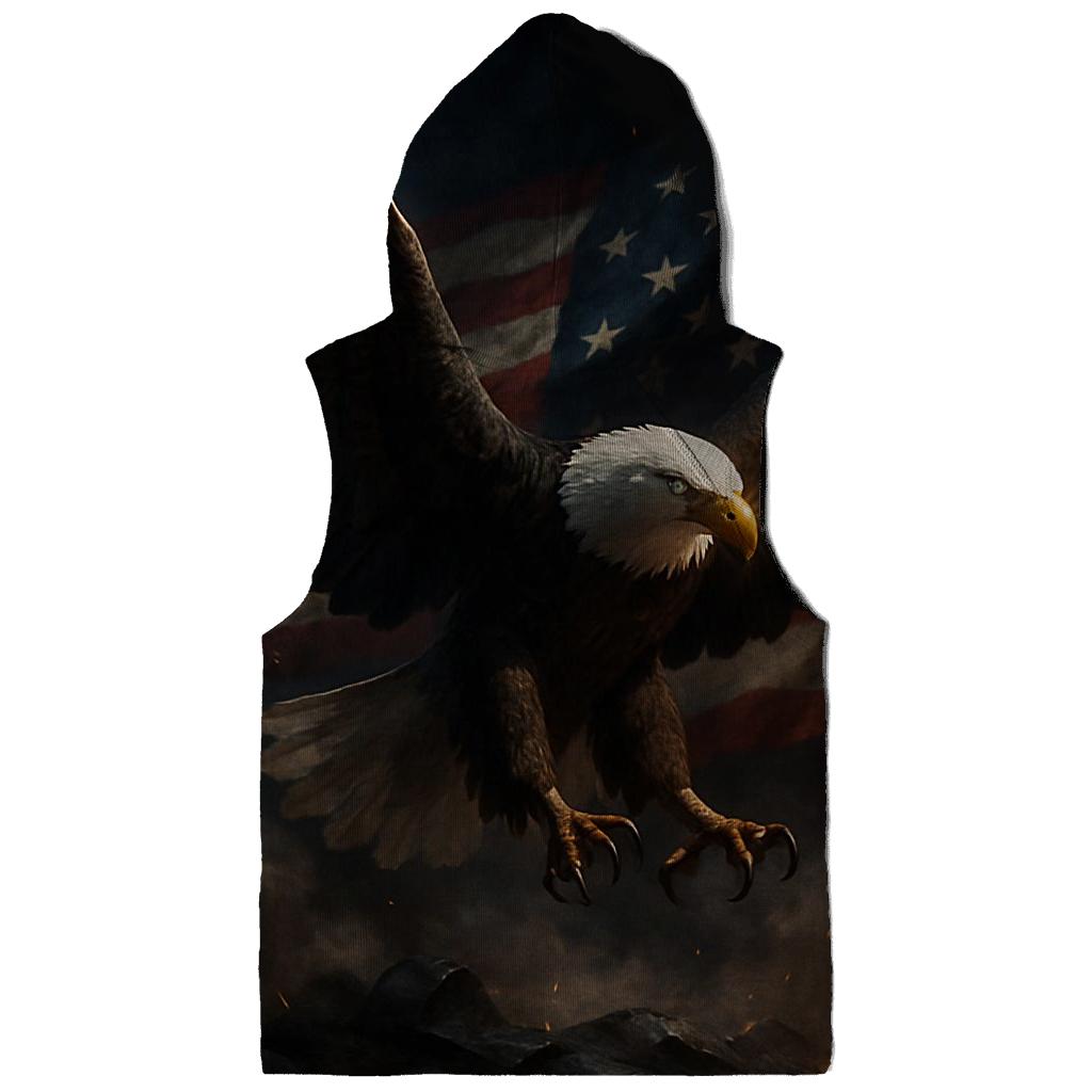 Eagle Over The Smoke Wreathed Banner premium hoodies