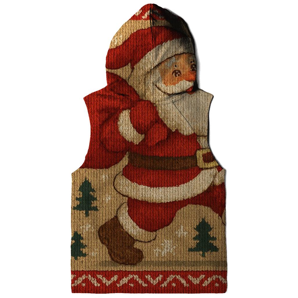 Knitted Pattern North Pole Parade Santa hoodie styles
