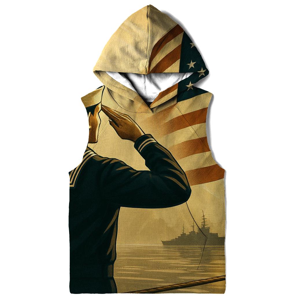 Harbor Guard At Sunrise Reflection pullover hoodies