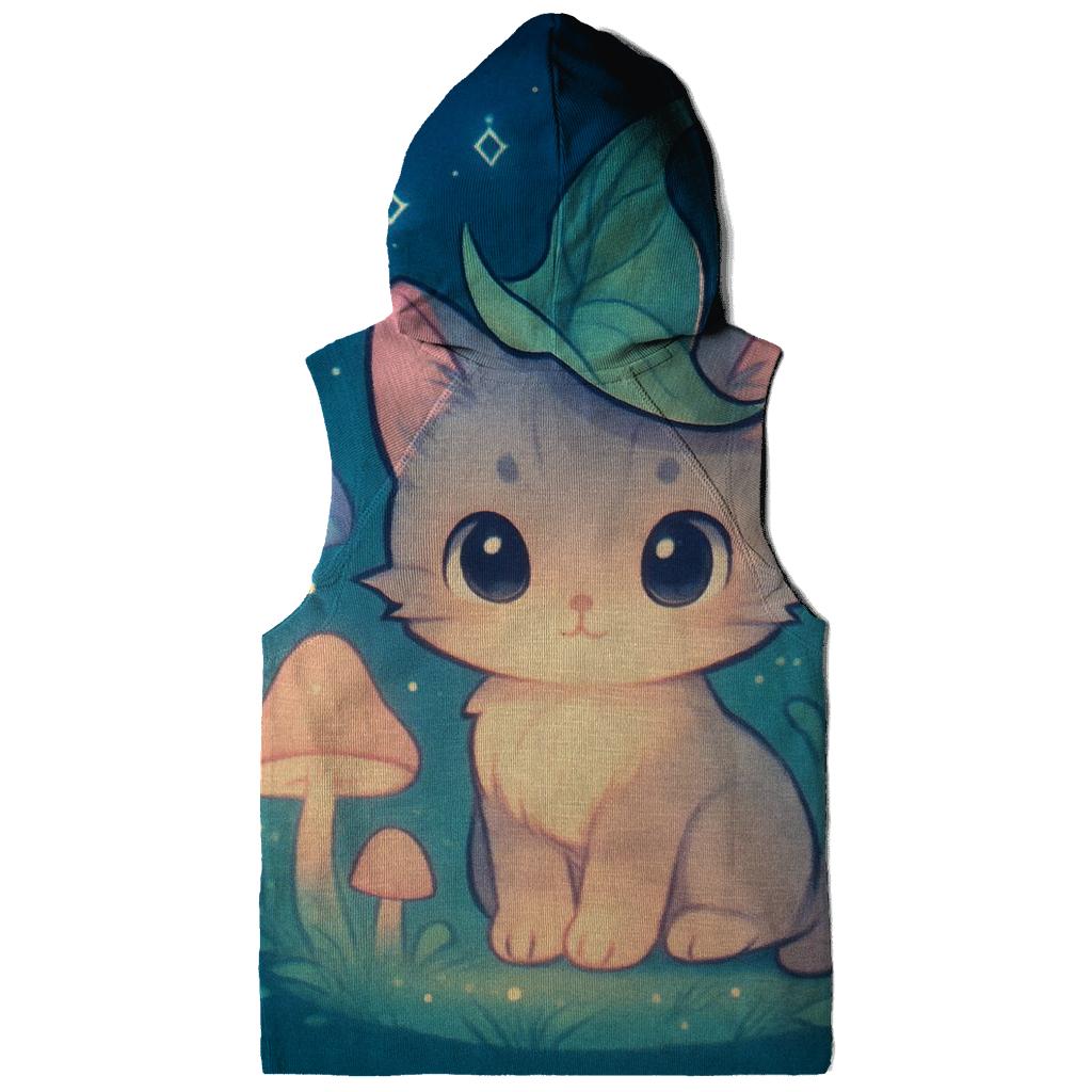 Mushroom Meadow Spell Cat designer hoodies