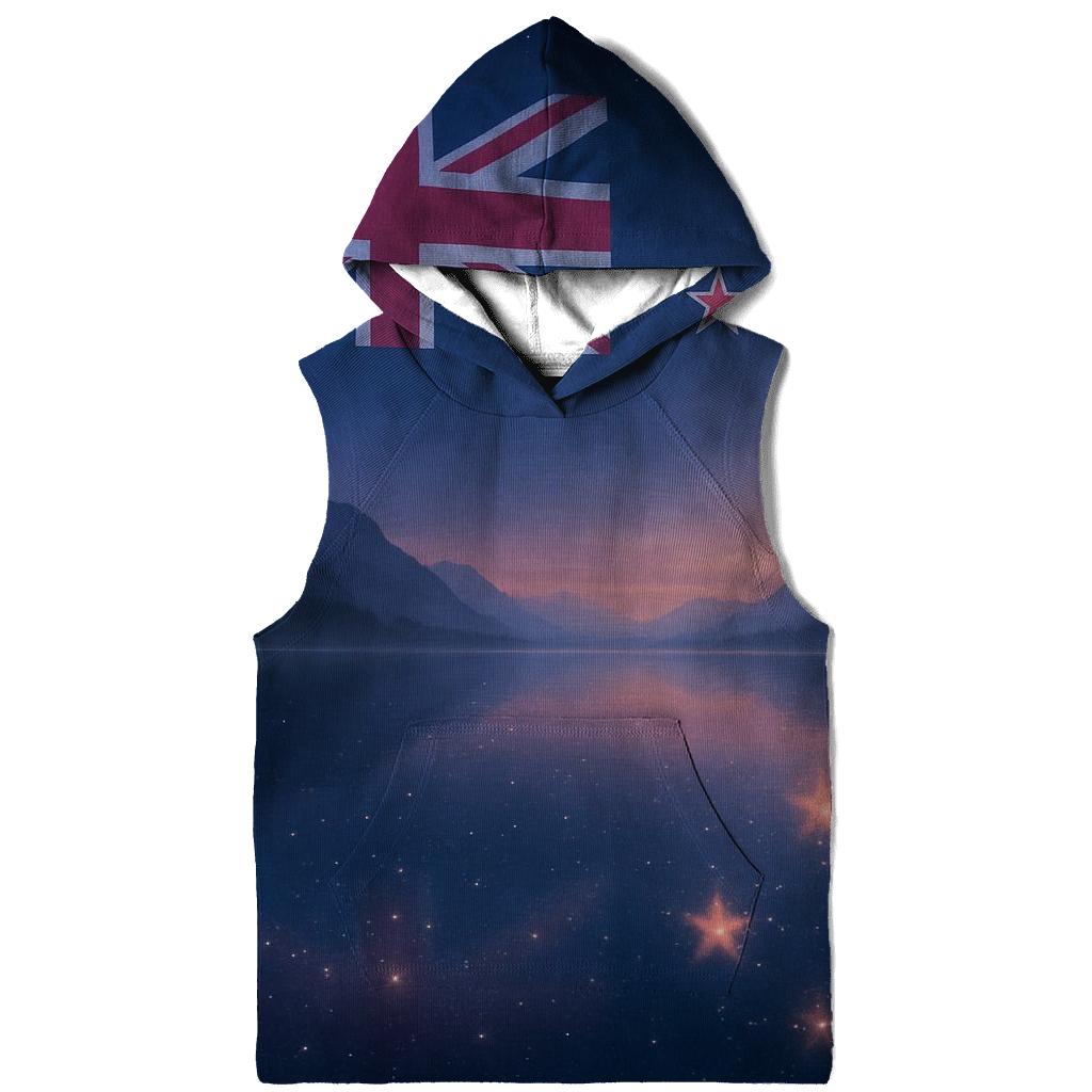 New Zealand Night Sky Reflection lightweight hoodies
