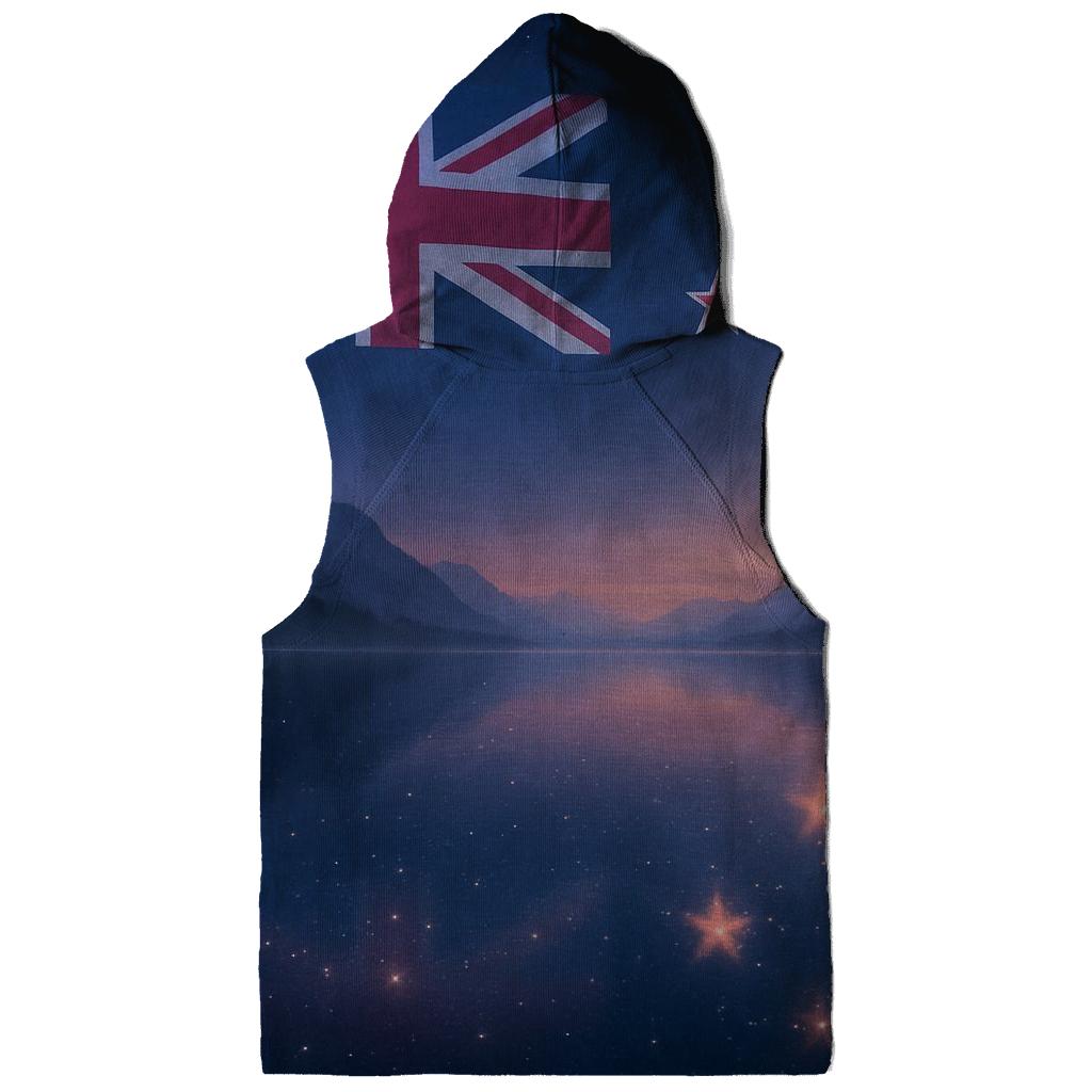 New Zealand Night Sky Reflection lightweight hoodies
