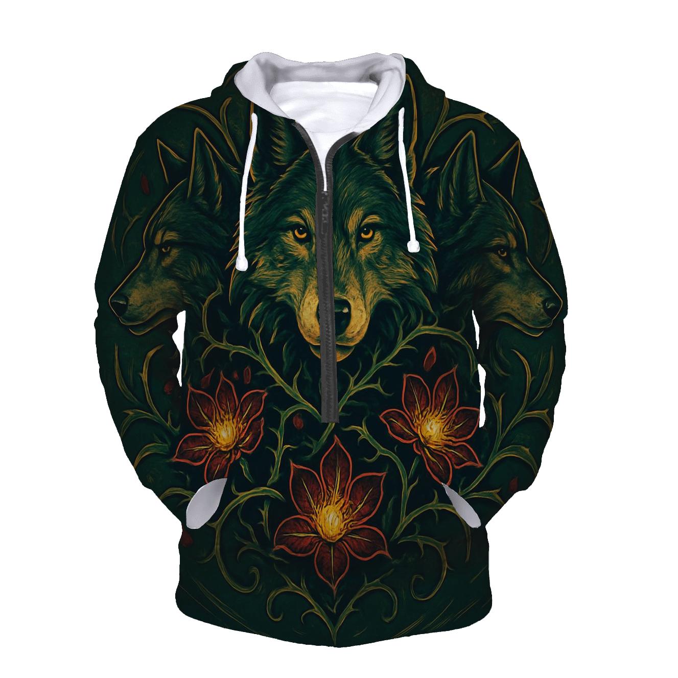 Botanical Stormpack Crest zip-up hoodies