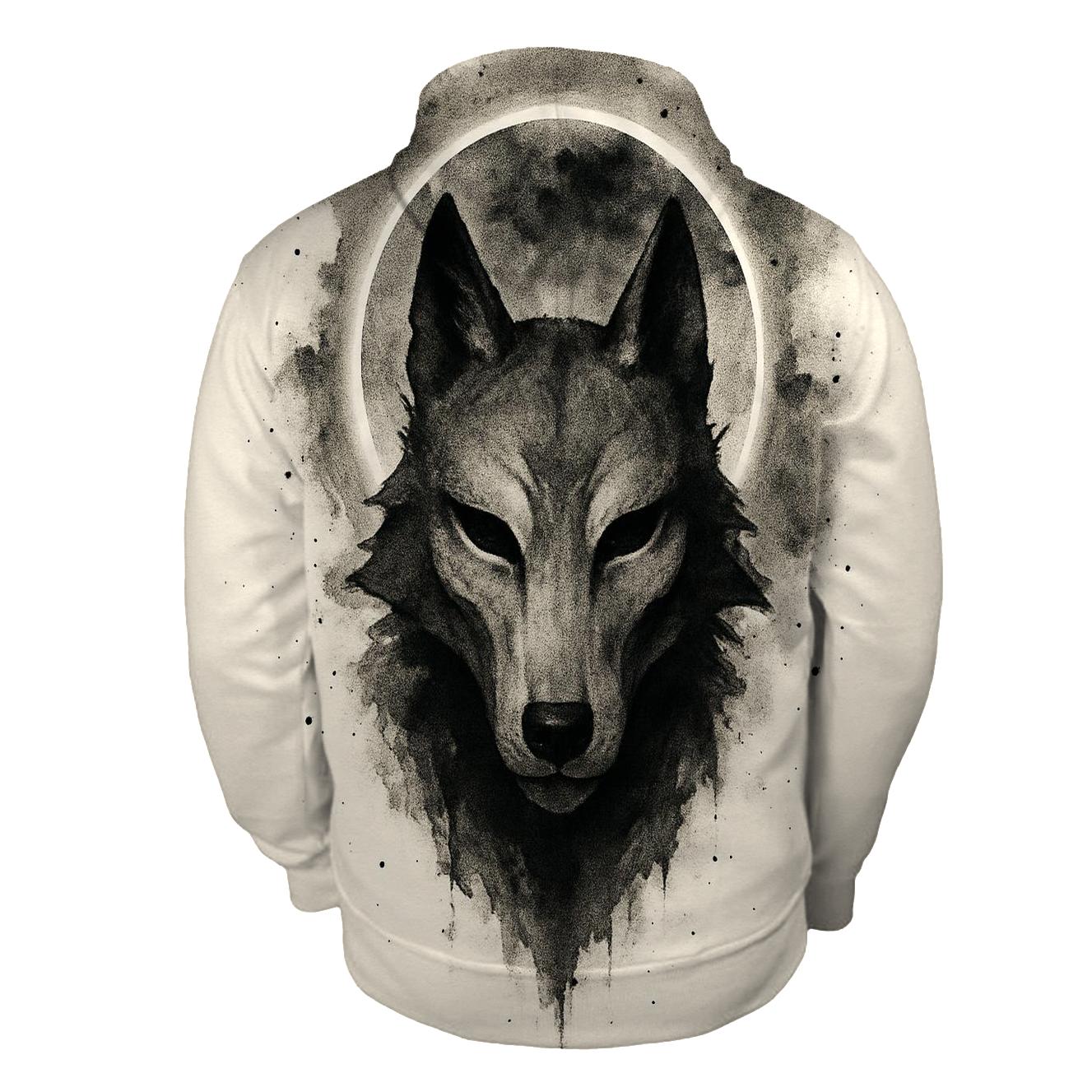 Eclipse Ink Wolf Mask graphic hoodies