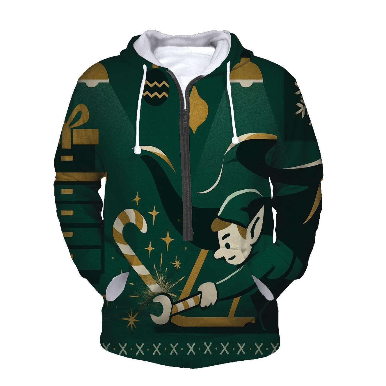 Elf Sleigh Tune Up Garage hoodie designs