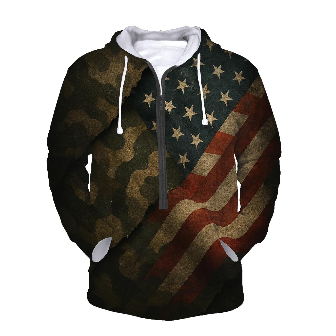 Camo Flag Recon Fusion designer hoodies