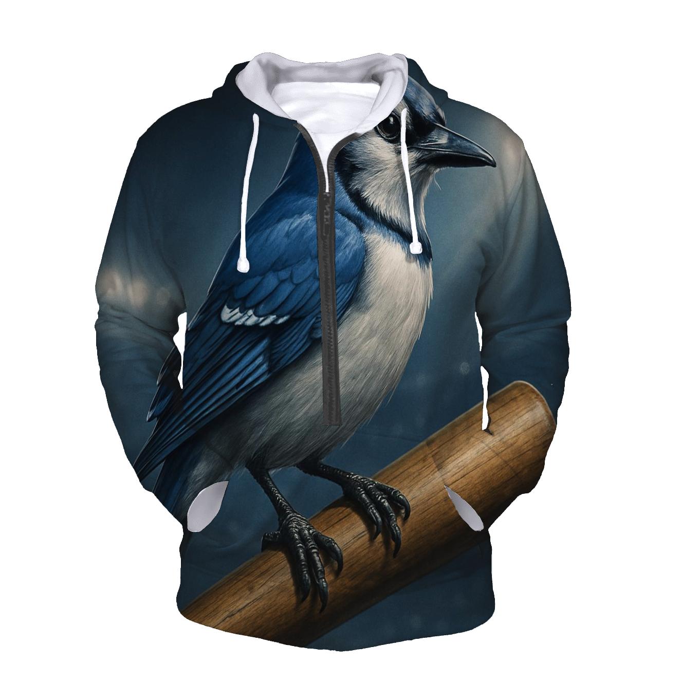 Blue Jays Bat Perch Close Up embroidered hoodies
