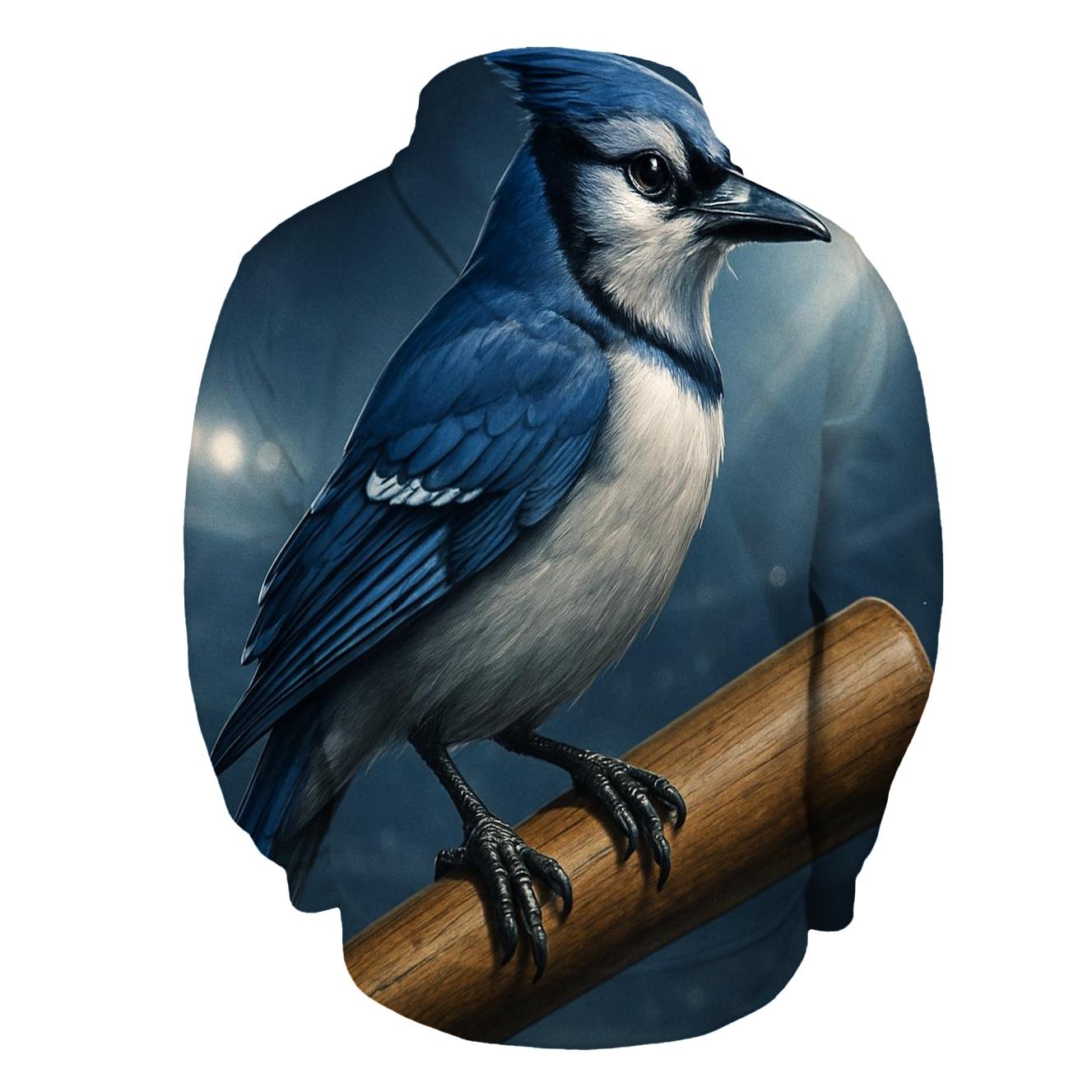 Blue Jays Bat Perch Close Up embroidered hoodies