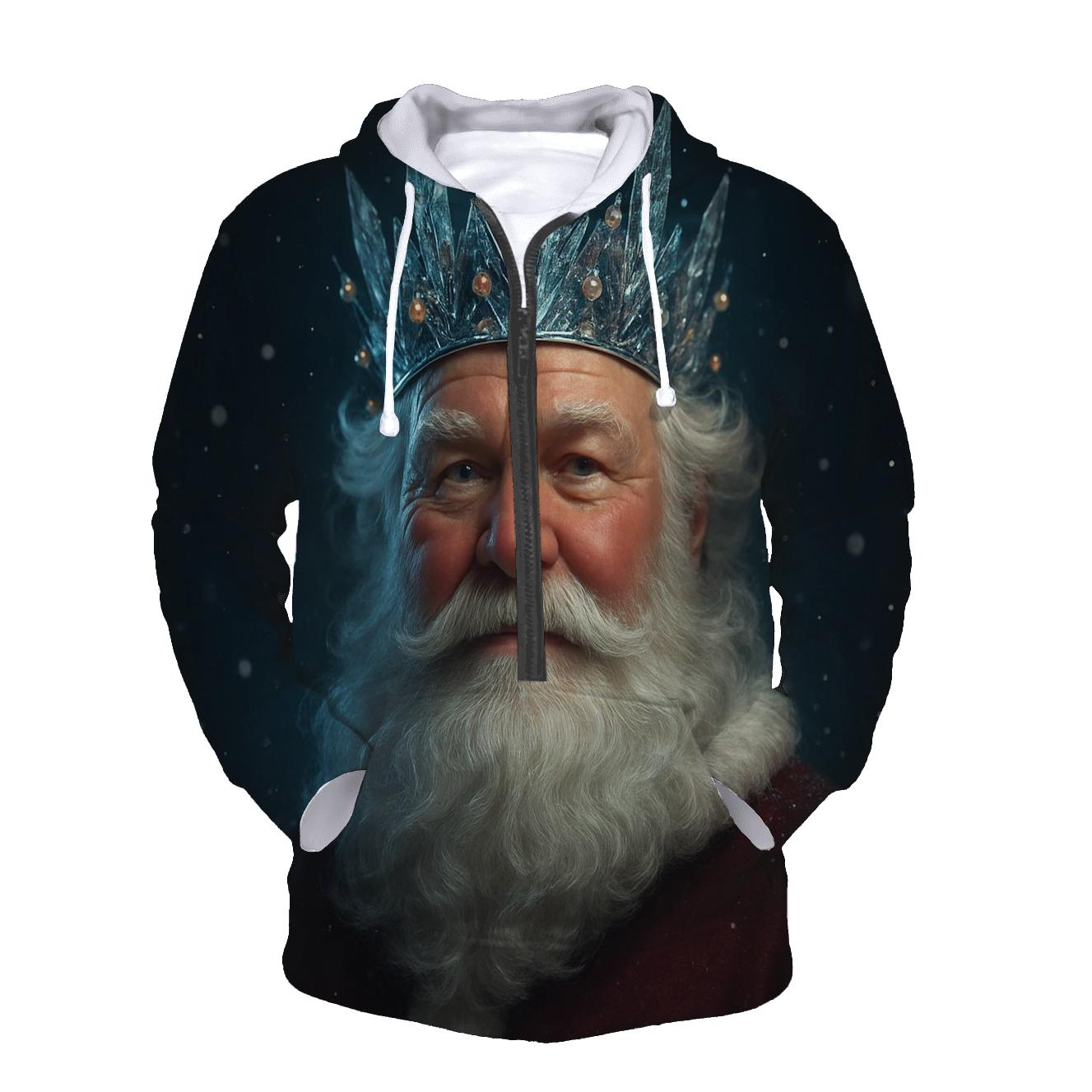 3D Hyper Real Santa Frost Crown graphic hoodies