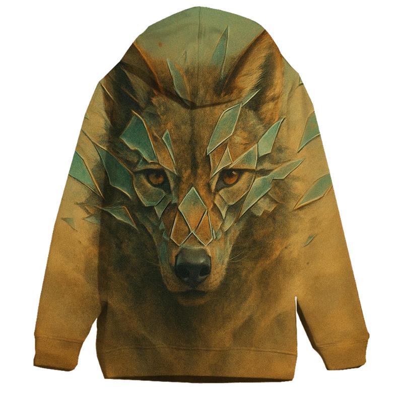 Desert Glass Mirage Wolf hoodies fashion