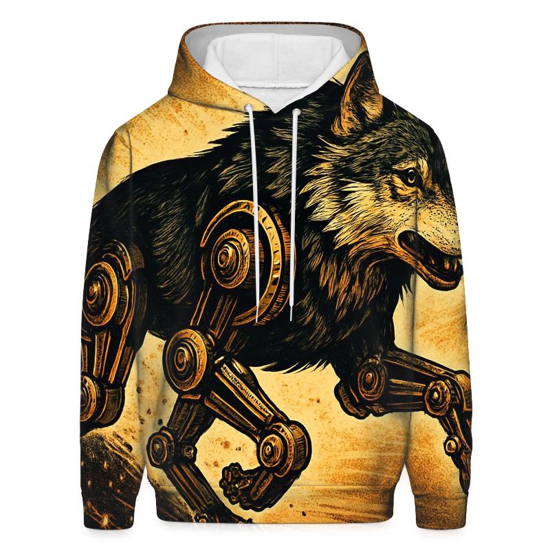 Clockwork Northern Wolf Rider hoodies fashion