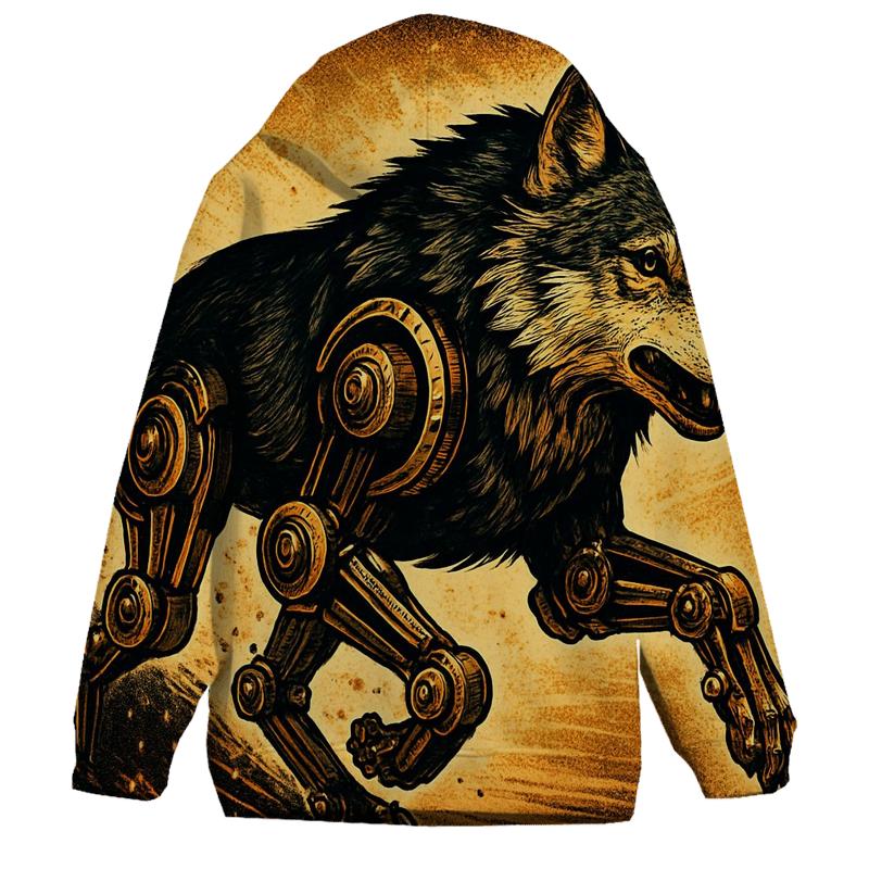 Clockwork Northern Wolf Rider hoodies fashion