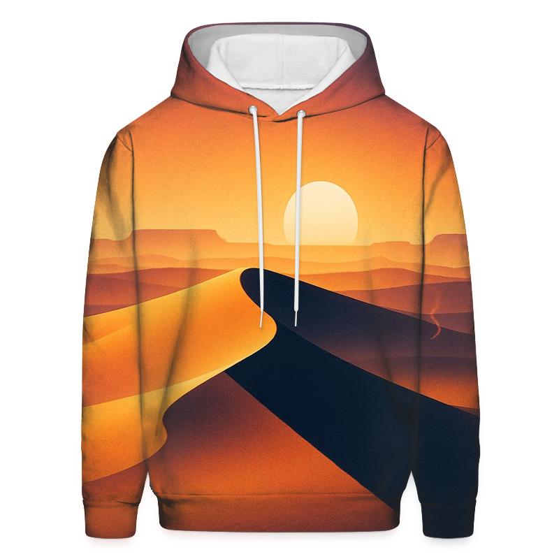Desert Sundial Mirage graphic hoodies