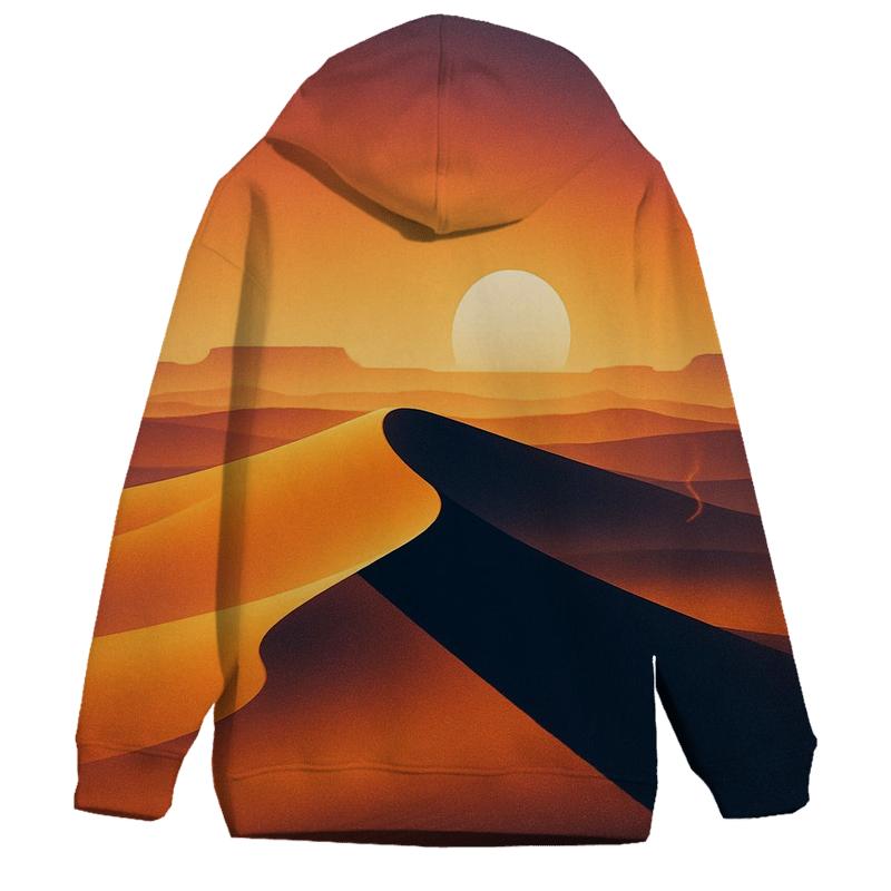 Desert Sundial Mirage graphic hoodies