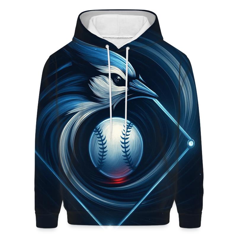 Diamond Pulse With Blue Jays Flight lightweight hoodies