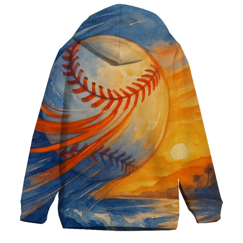 Sunset Seamstorm Over The Coastline hoodie designs