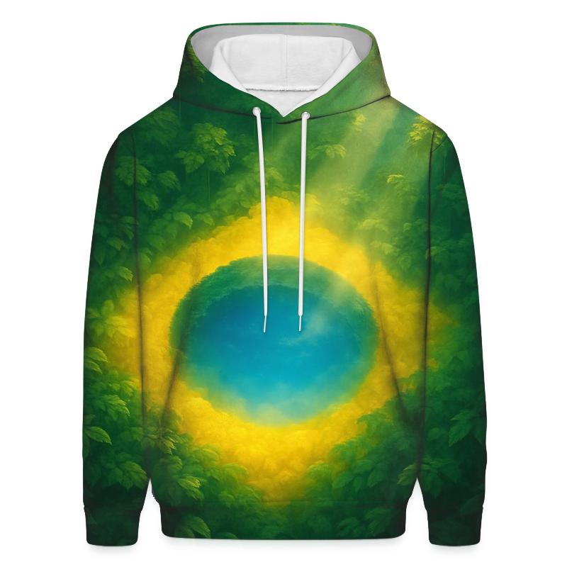 Brazil Neon Rainforest Pulse designer hoodies