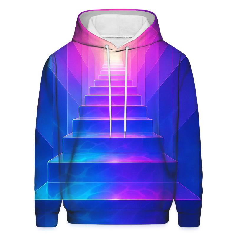 Indigo Prism Stairwell zip-up hoodies