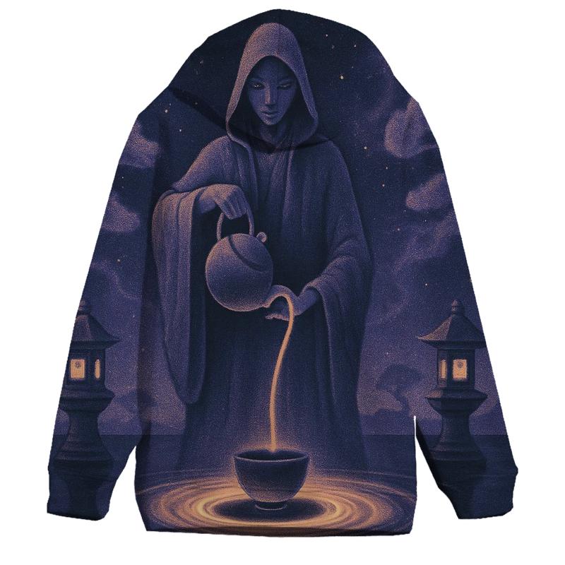 Black Hole Tea Ceremony lightweight hoodies