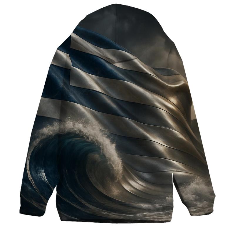 Greece Marble Sea Mosaic printed hoodies