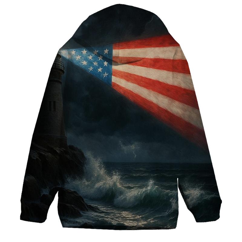 Ocean Rescue Flag Beacon printed hoodies