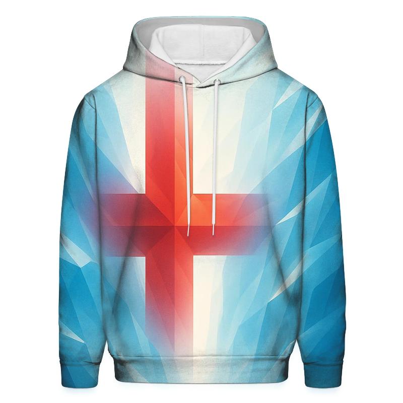 Iceland Glacier Prism Flag embroidered hoodies