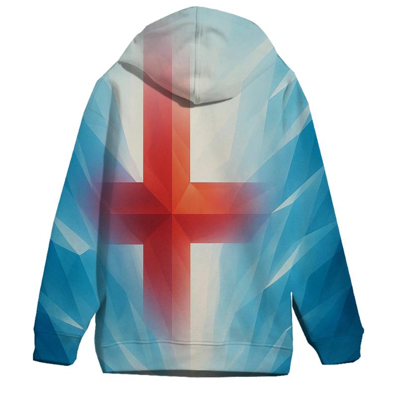 Iceland Glacier Prism Flag embroidered hoodies