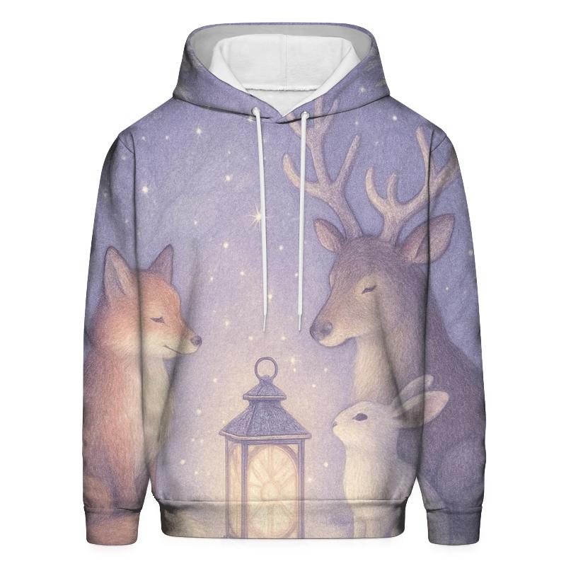 North Pole Wildlife Carol Circle hoodies fashion