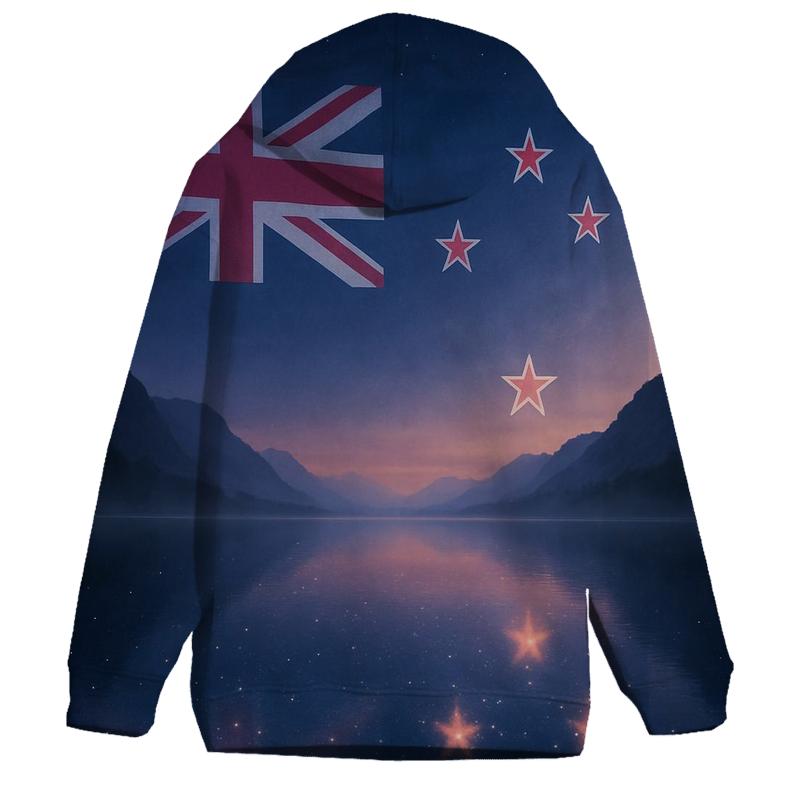 New Zealand Night Sky Reflection hoodie designs
