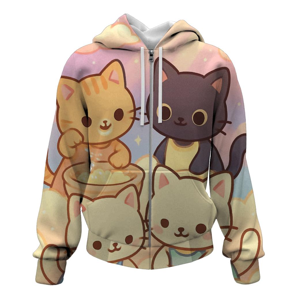 Cloud Bakery Kittens hoodie styles