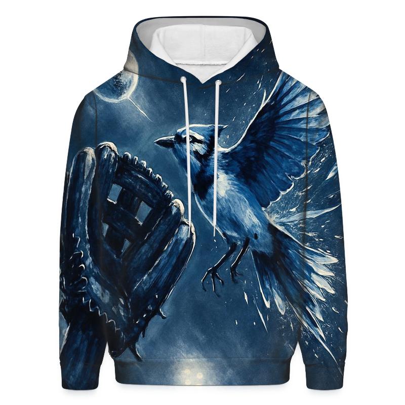 Frozen Night Catch Blue Jays embroidered hoodies